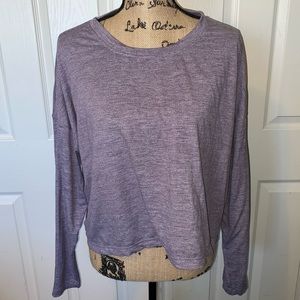 Z by Zella long sleeve cropped purple T-shirt